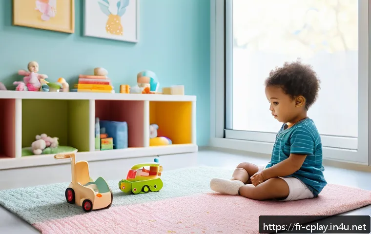 놀이치료사로서 논문 작성 경험 - A warm and inviting therapy room in a modern French clinic, featuring a child aged 5 wearing a color...
